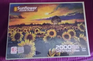 Puzzle 2000 piezas girasoles sin abrir