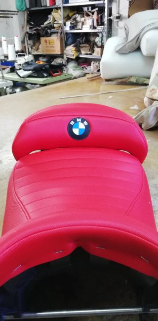 Tapicería de asiento de moto