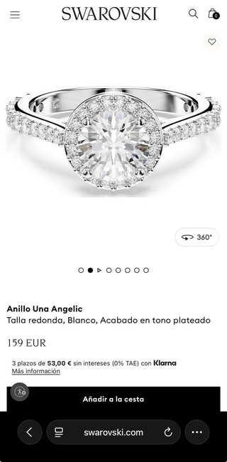 Anillo Swarovski Una Angelic (ULTIMA FOTO)