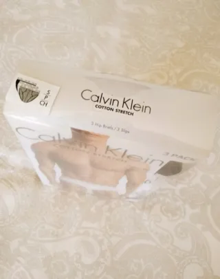 3 Calzoncillos Slip Calvin Klein Talla S