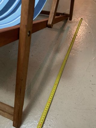 2 Sillas de Madera Plegables Rayas