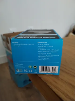 Webcam Sandberg USB 1080P HD Negra