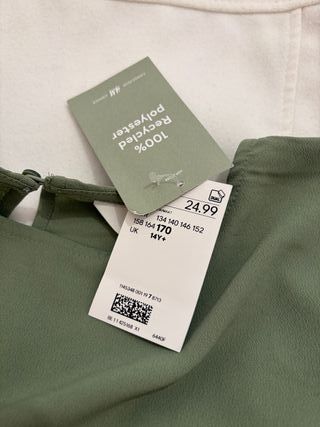 Mono estivo Verde Oliva H&M Taglia 170 (14Y+)
