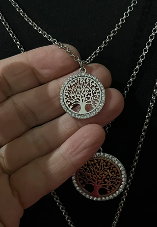 Collana 3 fili albero della vita