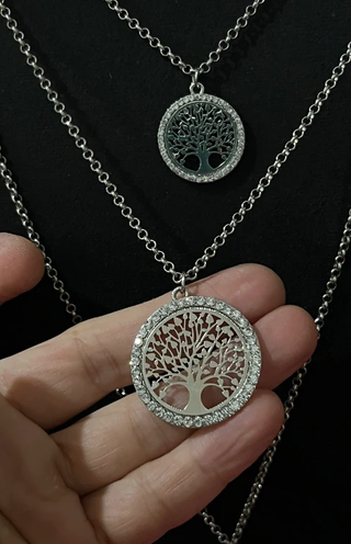 Collana 3 fili albero della vita