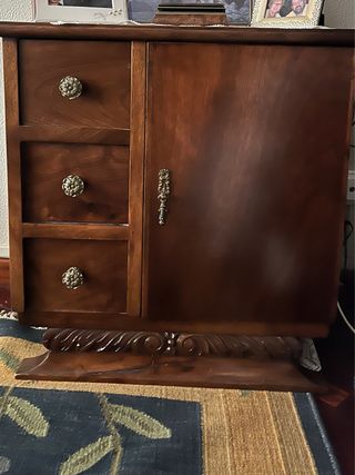 Mesitas noche madera castaño maxizi