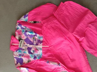 Conjunto Meritere 80s Fucsia Retro Nuevo