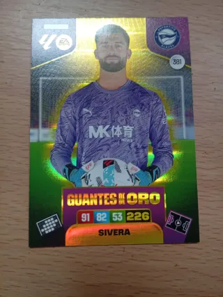 Carta Adrenalyn Sivera Guantes Oro 381