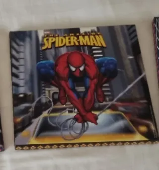 Lote 4 lienzos Spiderman