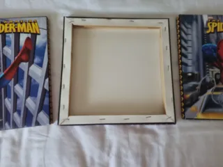 Lote 4 lienzos Spiderman