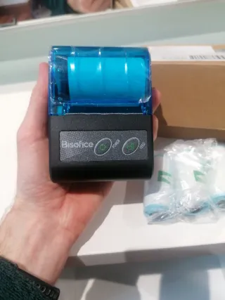 Mini Impresora de Tickets Bisofice Azul