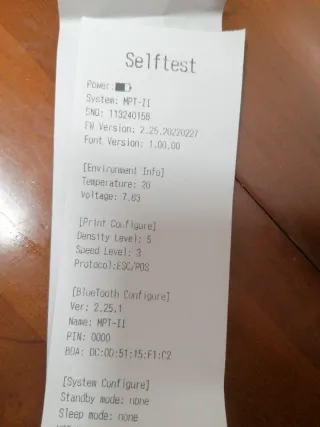 Mini Impresora de Tickets Bisofice Azul