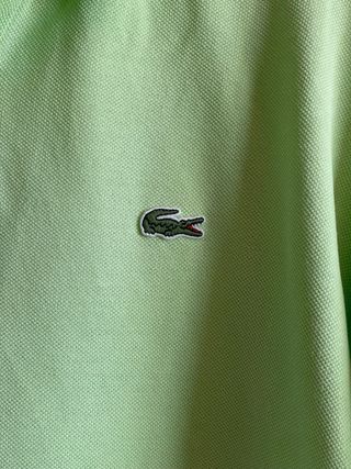 Polo Lacoste Verde Claro Talla M