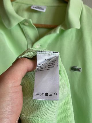Polo Lacoste Verde Claro Talla M