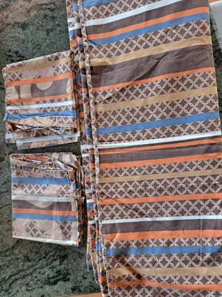 Funda nórdica rayas marrones