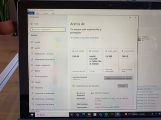 Microsoft Surface Pro 5 Plata