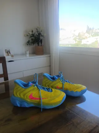 Zapatillas Baloncesto Nike Amarillas y Azules