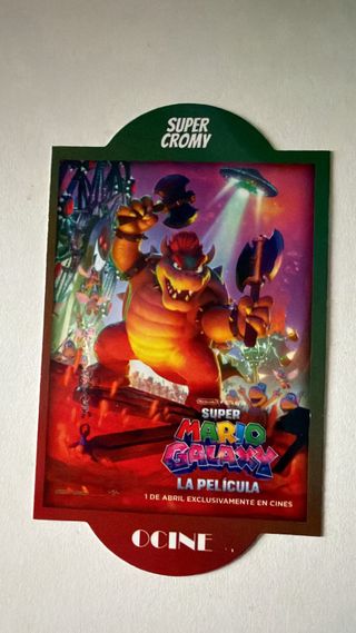 Tarjetas Exclusivas de Mario Galaxy Estreno cine.