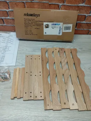 Botellero de madera para 12 botellas