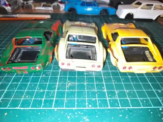Lote 3 Coches Slot Corvette scalextric