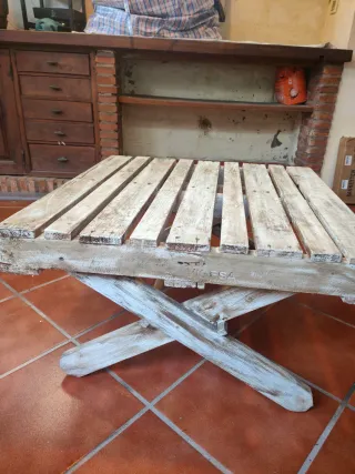 Mesa de Palets Diseño Rústico