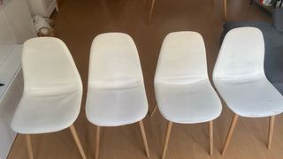 Conjunto 4 sillas comedor salón polipiel