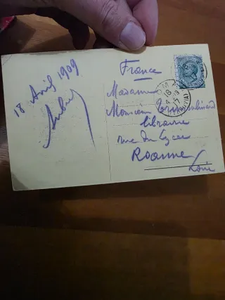 Cartolina 1909 Beatificazione Giovanna D'Arco