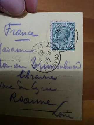 Cartolina 1909 Beatificazione Giovanna D'Arco