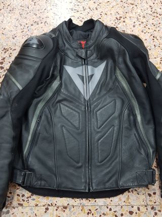 Chaqueta Dainese AVRO Piel Negra Talla 50