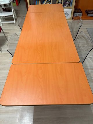 Tavolo da pranzo estensibile in colore teak
