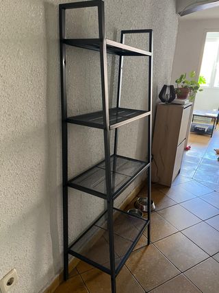 Estantería Metálica Negra IKEA 4 Baldas