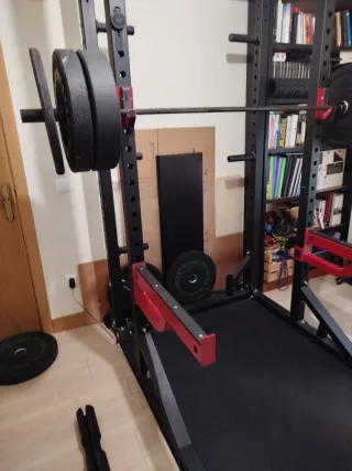 Jaula GetStrong + barra 15 kg + 110 kg discos