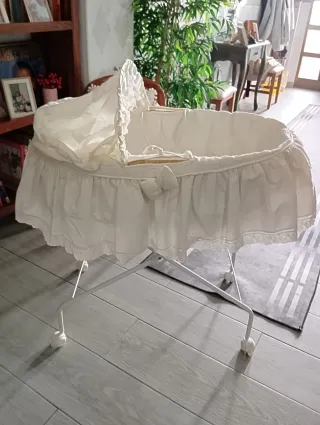 Moisés Cuna Bebé Blanco