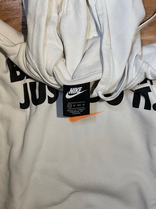 Sudadera nike blanca con capucha just do it hoddie