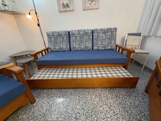 Sofá Cama Nido Tresillo Madera