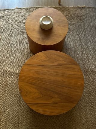 Mesas de centro de nogal