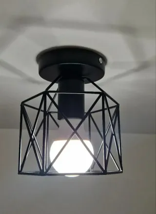 Lámparas Apliques Techo Diseño Industrial Negras