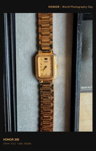 Reloj Seiko Dorado extra plano
