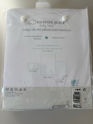 Juego 3 piezas maxicuna Cotton Juice