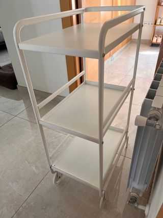 Carrito 3 estantes IKEA blanco