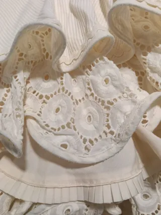 Traje Flamenca Talla 34-36 color beige