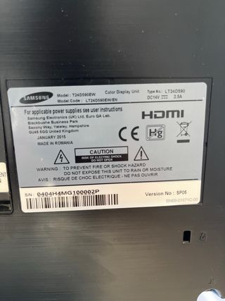 Monitor Samsung TV PC Nero/Argento