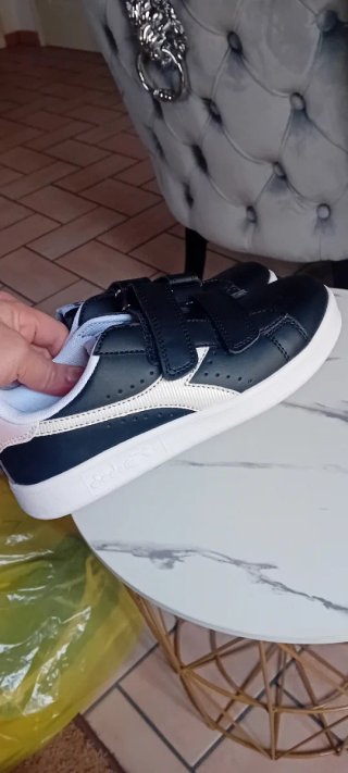 Scarpe Diadora Bambino Velcro Blu