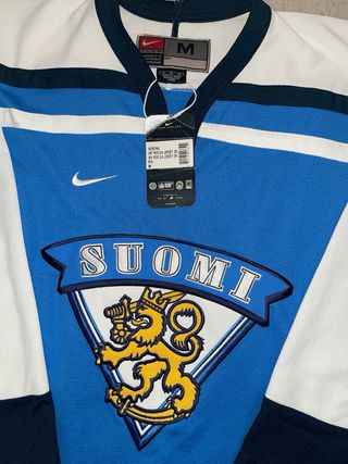 Camiseta Nike Finlandia Hookey Vintage Talla M