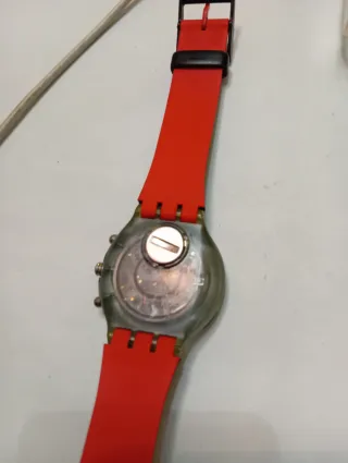 Orologio Swatch Chronograph Arancione Blu