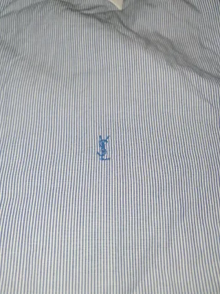 Camisa Talla S Yves Saint Laurent  rayas azul y bl