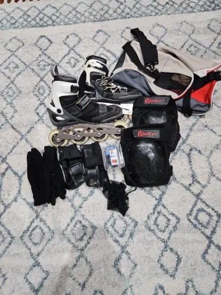 Patines en línea talla 39.5 REGALO: equipación