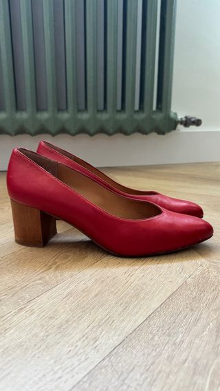 Zapatos tacón Malababa piel rojos