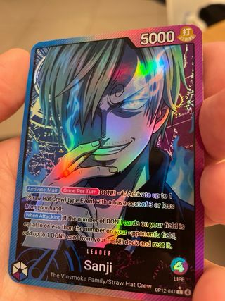 Sanji Leader OP12 Holo Custom