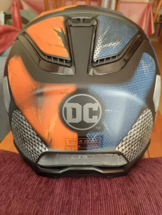 Casco Moto HJC Azul Naranja